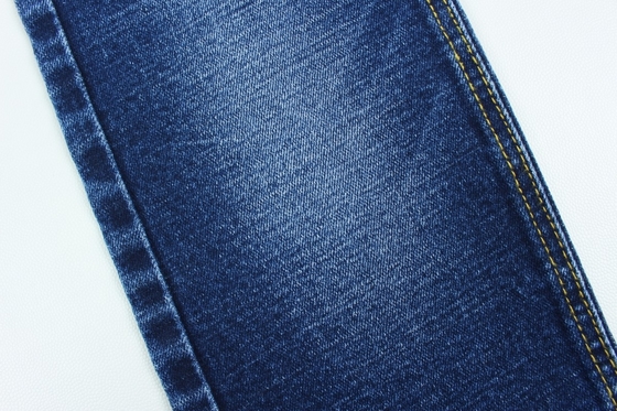 Wholesale  13.3 Oz Dark Blue TR  Weft Slub Denim Pants Fabric