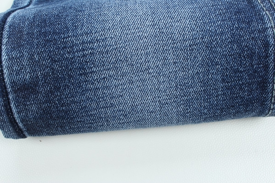 Wholesale  13.3 Oz Dark Blue TR  Weft Slub Denim Pants Fabric