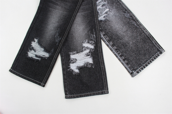 11.5 Oz 100% Cotton Denim Fabric Sulfur Black Textile For Man Woman Jeans Material No Elastic Textiles Fabric