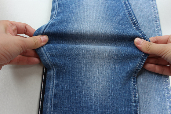 190Cm Wide Ring Slub Stretch Denim Fabric For Men Jeans