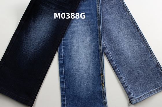 11.5 Oz Dark Blue And Crosshatch Slub Woven Denim Jeans Fabric Normal Finishing