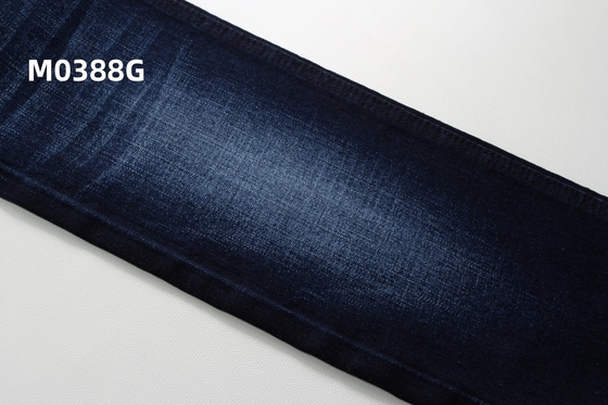 11.5 Oz Dark Blue And Crosshatch Slub Woven Denim Jeans Fabric Normal Finishing