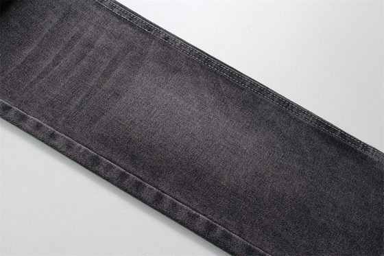 190cm 12oz Black Black Cotton Polyester Rigid Denim Fabric For Jeans
