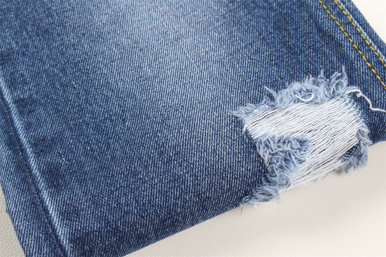 190cm Indigo Blue Cotton Polyester Rigid Denim Fabric For Jeans