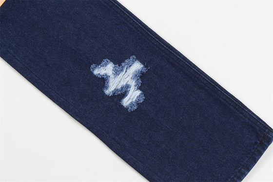 190cm Indigo Blue Cotton Polyester Rigid Denim Fabric For Jeans
