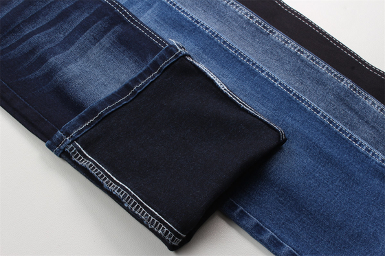Dark Blue Black Backside Good Stretch Denim Fabric For Jeans