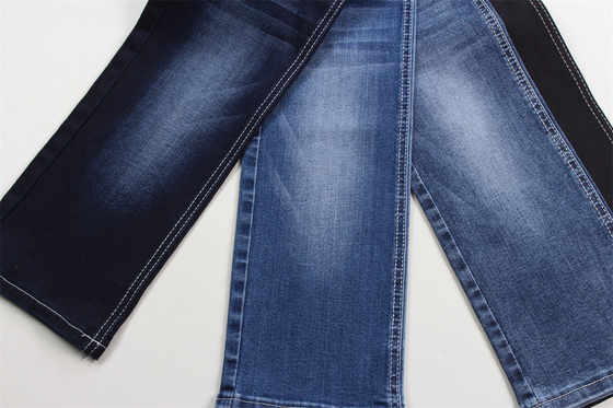 Dark Blue Black Backside Good Stretch Denim Fabric For Jeans