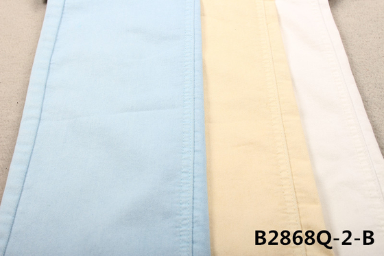 7.6OZ PFD Cotton Polyester Spandex White Denim Fabric For Women Jeans