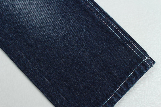 Less Than 2 Dollars 12 Onces 190cm Indigo Cotton Polyester Rigid Denim Fabric For Jeans