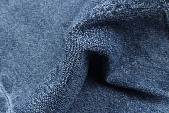 Super Soft Affordable Denim Fabric In Dark Blue Weave 3/1 Right Hand Twill