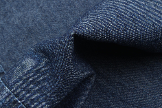 Super Soft Affordable Denim Fabric In Dark Blue Weave 3/1 Right Hand Twill