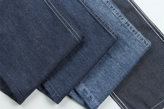 Super Soft Affordable Denim Fabric In Dark Blue Weave 3/1 Right Hand Twill