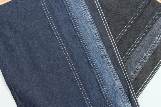 Super Soft Affordable Denim Fabric In Dark Blue Weave 3/1 Right Hand Twill