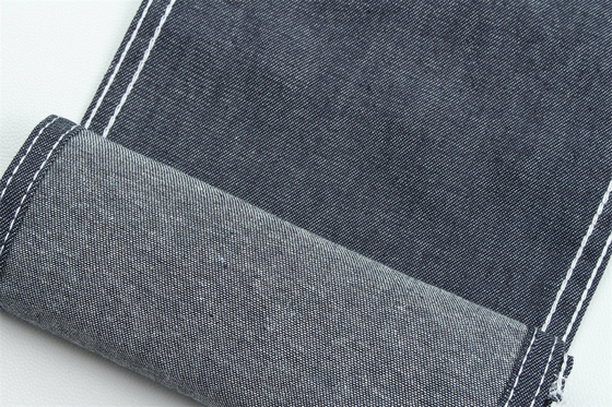 Super Soft Affordable Denim Fabric In Dark Blue Weave 3/1 Right Hand Twill