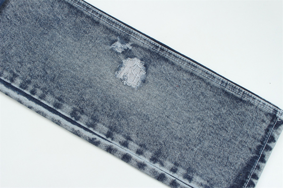 Recycled Fiber Denim Fabric In A Very Deep Blue 11.5 Oz  High Elasticity