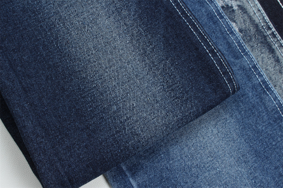15 Onces 190cm Indigo Cotton Polyester Rigid Denim Fabric For Jeans