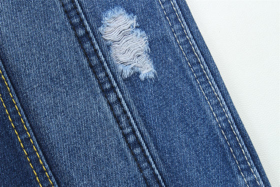 10oz Denim Fabric Rigid 100%C  For Brand Style Jeans Boy Friend Style Soft Handfeel Super Dark Blue Color