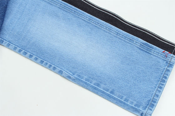 12.5oz Rigid Denim Fabric Warp Slub For Brand Jeans 100% Cotton Super Dark Blue