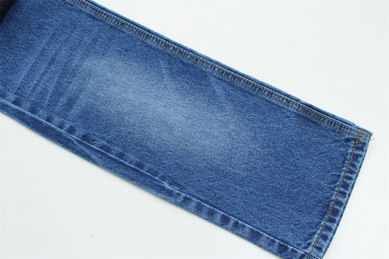 12.5oz Rigid Denim Fabric Warp Slub For Brand Jeans 100% Cotton Super Dark Blue