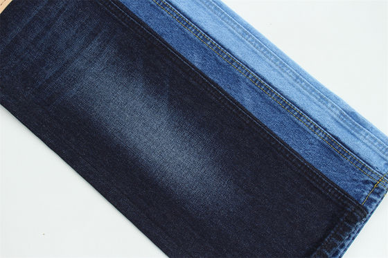 12.5oz Rigid Denim Fabric Warp Slub For Brand Jeans 100% Cotton Super Dark Blue
