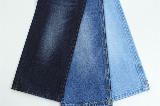 12.5oz Rigid Denim Fabric Warp Slub For Brand Jeans 100% Cotton Super Dark Blue