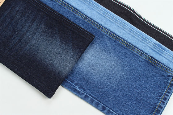 12.5oz Rigid Denim Fabric Warp Slub For Brand Jeans 100% Cotton Super Dark Blue