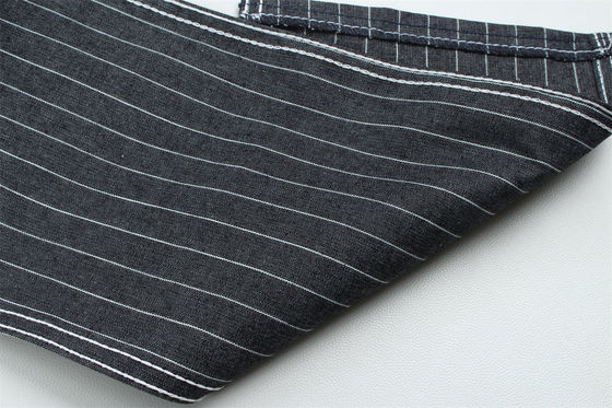 6.5 Onces 100% Cotton Stripe Denim Jeans Fabric For Shirts