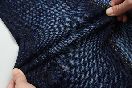 High Stretch Jacquard Denim Full Lycra Dobby Fabric For Jeans Width 58/59"