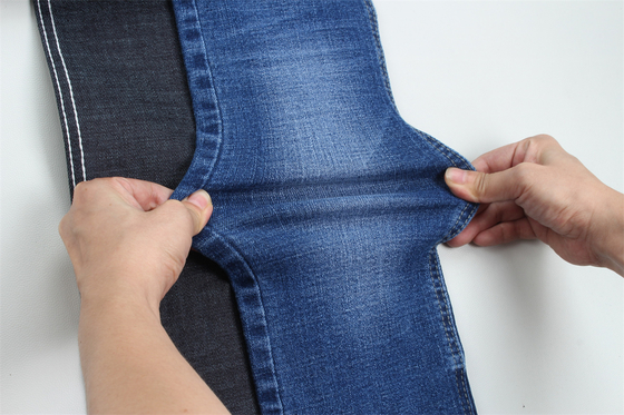 10 Oz crosshatch slub cross slub Super High Stretch Denim Fabric For Men Jeans or women jeans south american style
