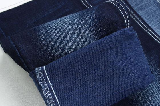 11 Oz Crosshatch Slub Denim Fabric 3/1 Weaving Dark Blue