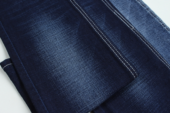 11 Oz Crosshatch Slub Denim Fabric 3/1 Weaving Dark Blue