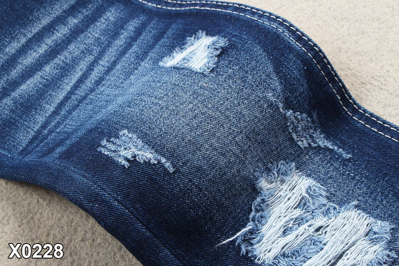 11.5 Once Non-Spandex Cotton Denim Fabric 70'' Width Super Dark Blue Jeans Fabric