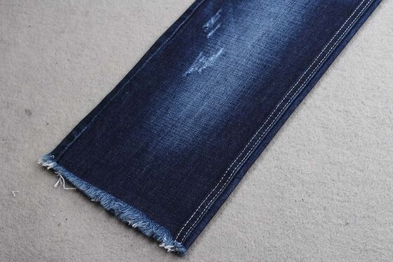 Soft 9.5oz 100% cotton denim fabric desizing cross hatch slub jeans fabric for men wear