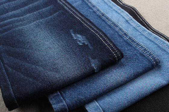New Fashion Trend Recycling Cotton Denim Fabric 12% Recycling Cotton and 88% Cotton 11 OZ Eco-friendly