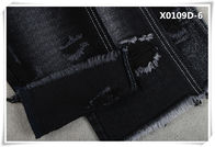 Black 14.5oz 70 Ctn 30 Poly Cotton Polyester Denim Fabric For Boyfriend Jeans Jackets