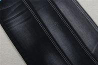 9.5oz Eco Comfort Firm Recycled Poly Stretch Denim Material Black Denim Fabric
