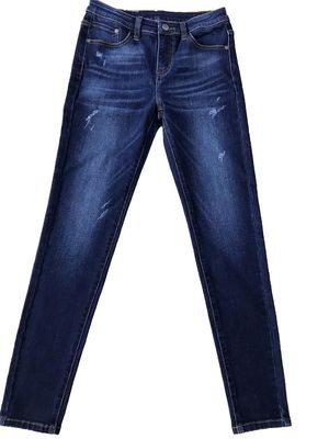 Warp Slub Cotton Polyester Denim Fabric