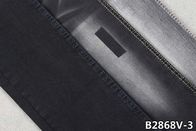 10 OZ Women Jeans Stretch Denim Fabric In Black / Black Color