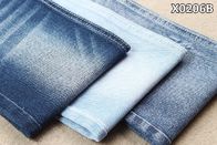 100% Organic Cotton Denim Fabric No Spandex Dark Blue  3/1 Left Hand Weave