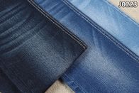 Dark Blue Sluby Cotton Polyester Spandex Denim Fabric With Stretch Recovery