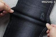 10.3 Ounce Black Slub Polyester Spandex Denim Fabric Slight Stretch Lady'S Wear