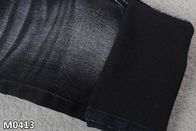 Black Weft TC Stretch Denim Fabric Warp Slub Jeans  In 2 Sides
