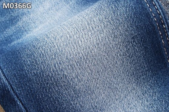 Colorful Blue Weft Denim Fabric By Yard With Big Twill 12.2oz