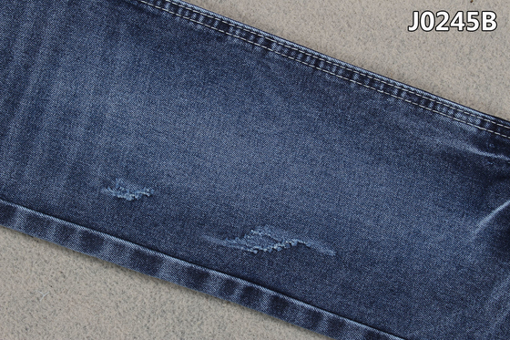 Vortex Spinning Yarn Stretch Cotton Denim Fabric 3/1 Weave Sanforizing