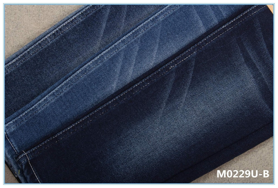 Super Soft Touch Cotton Lycra Denim Jeans Fabric Dark blue