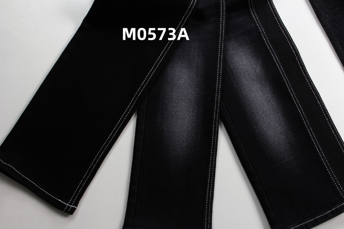 Wholesale  11.5 Oz  Warp Slub  High Stretch  Black Backside Woven  Denim Fabric  For Jeans