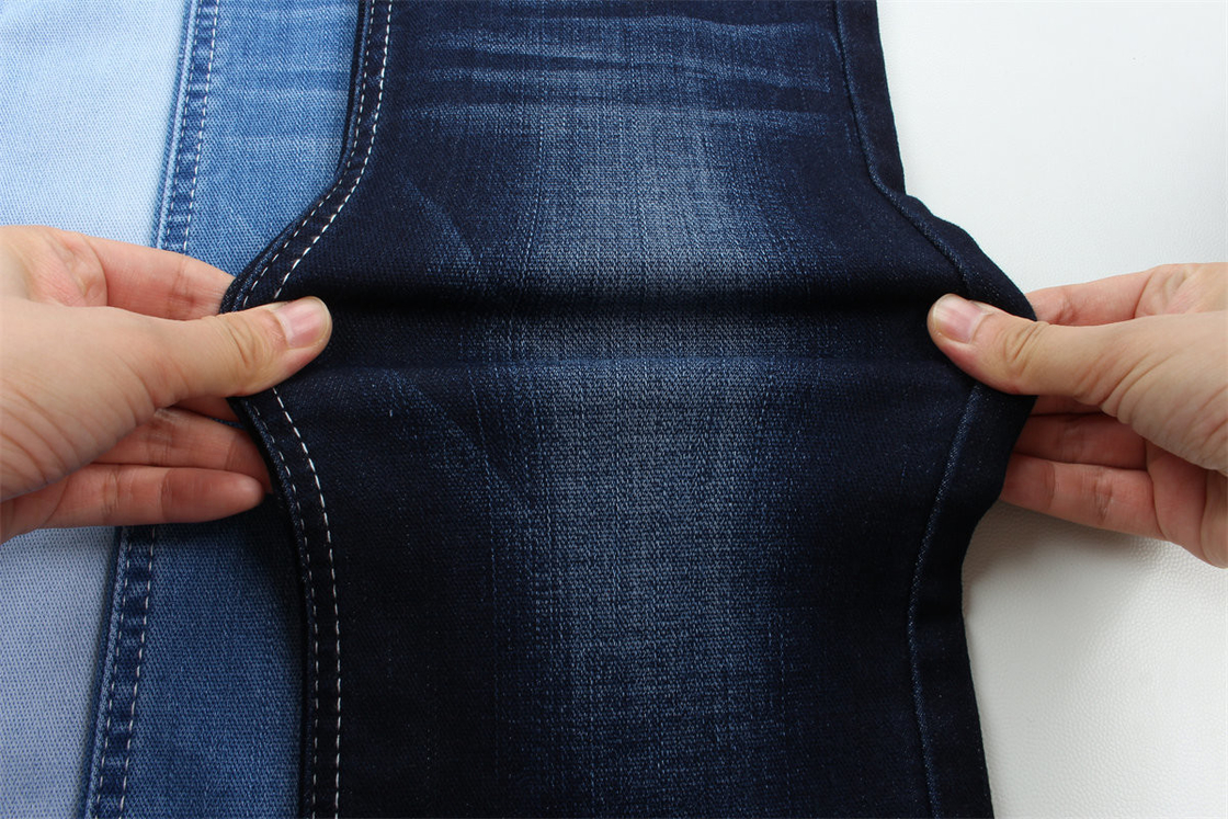 High Elasticity Denim Fabric Suitable For Women 11.4 Oz Middle Weight TR Denim Material With Slub Character