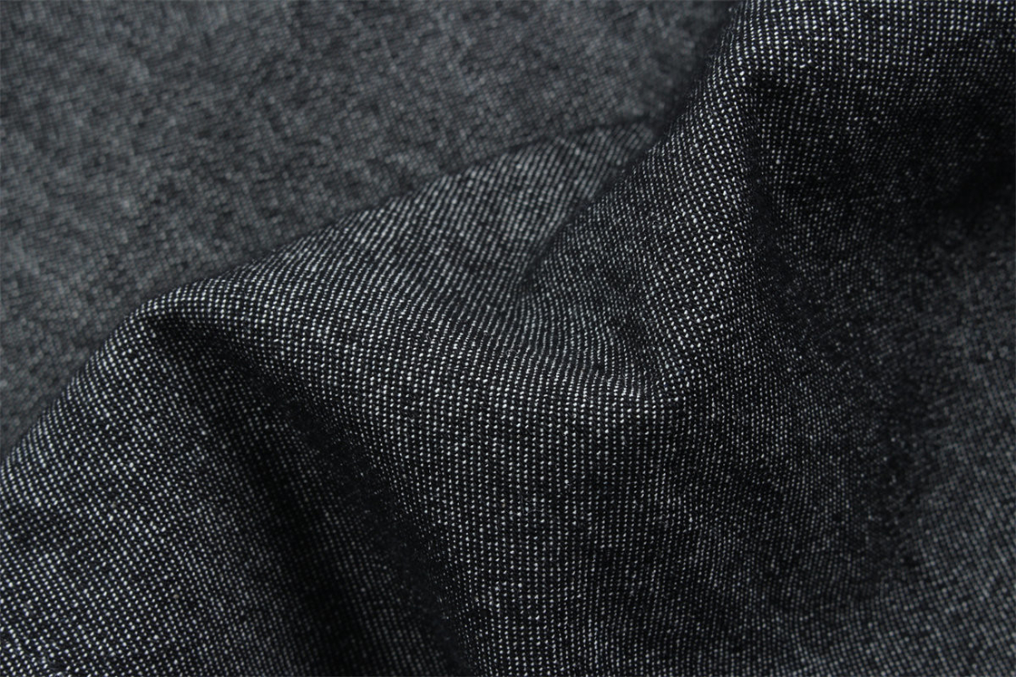 5 Onces 100% Cotton Black Color Rigid Denim Jeans Fabric For Shirts