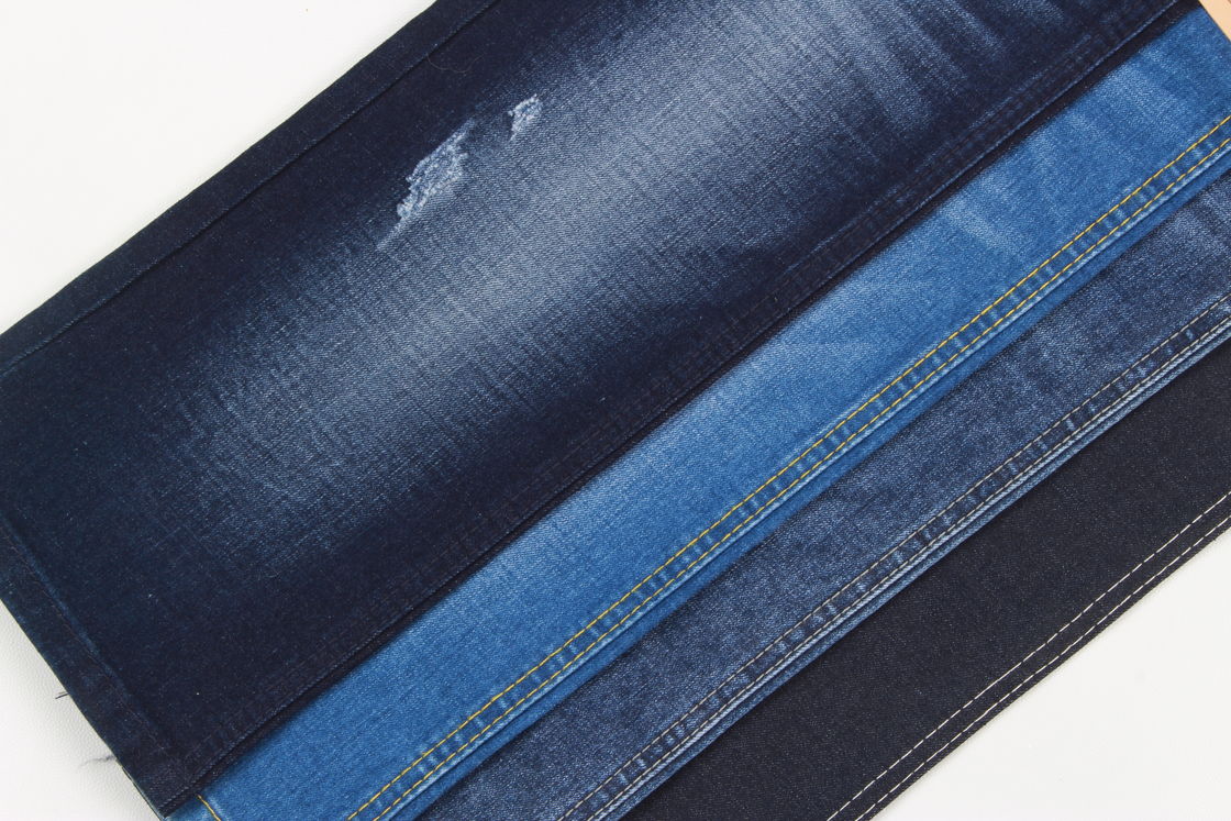 Supreme Cotton Polyester Spandex Slub Stretch Denim Fabric For Jeans to South America