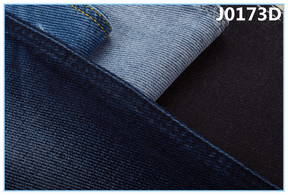 10.1 Oz Fake Knitted Left Hand Twill Denim Fabric Textile Soft Hand Feeling